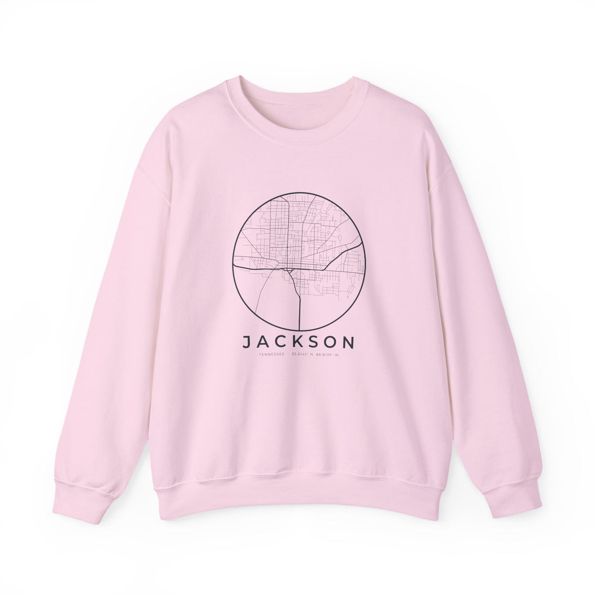 Jackson Street Map Crewneck Sweatshirt