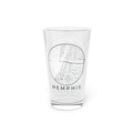 Memphis Street Map Pint Glass