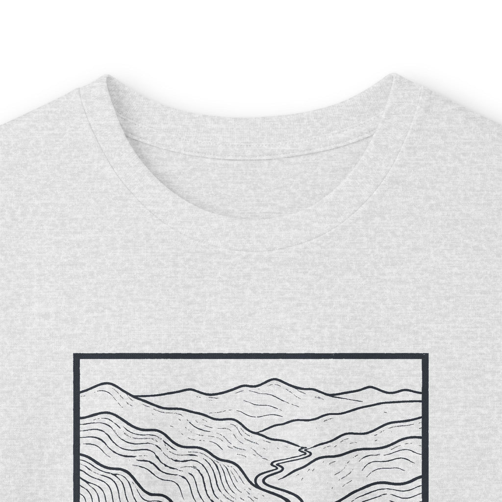 Johnson City Topo Map Long Sleeve T-Shirt