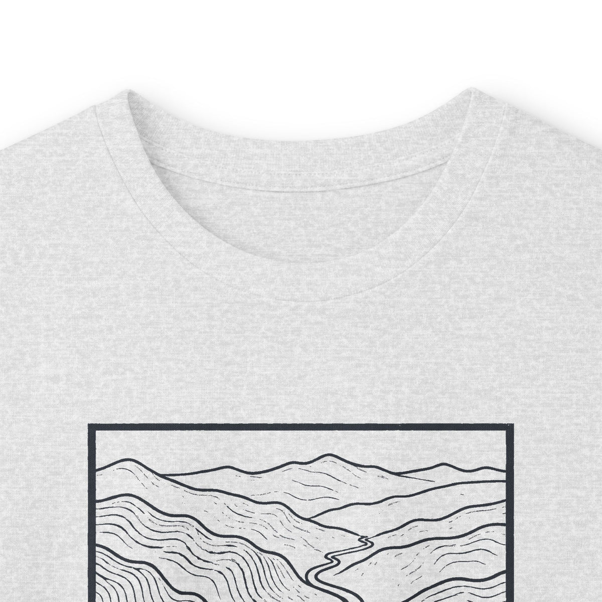 Johnson City Topo Map Long Sleeve T-Shirt