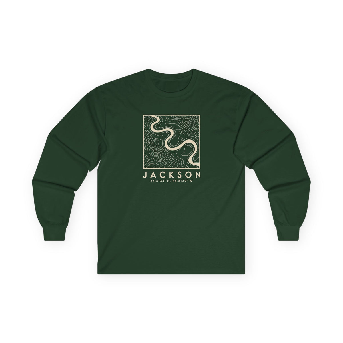 Jackson Topo Map Long Sleeve T-Shirt