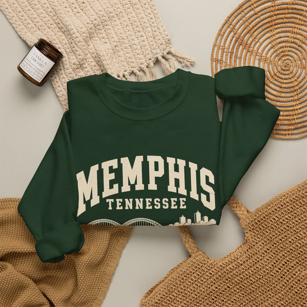 Memphis Vintage Varsity Crewneck Sweatshirt
