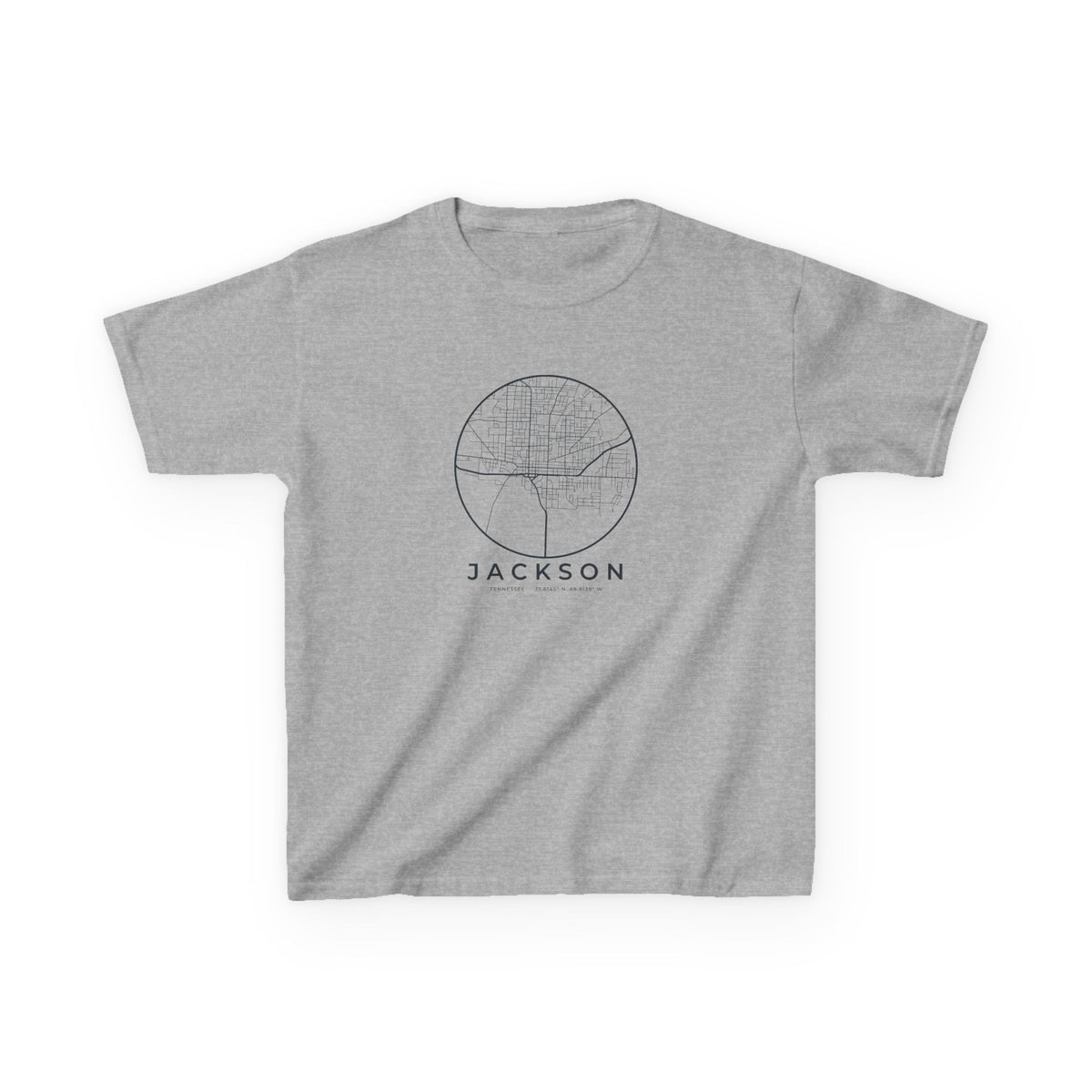 Jackson Street Map Kids T-Shirt