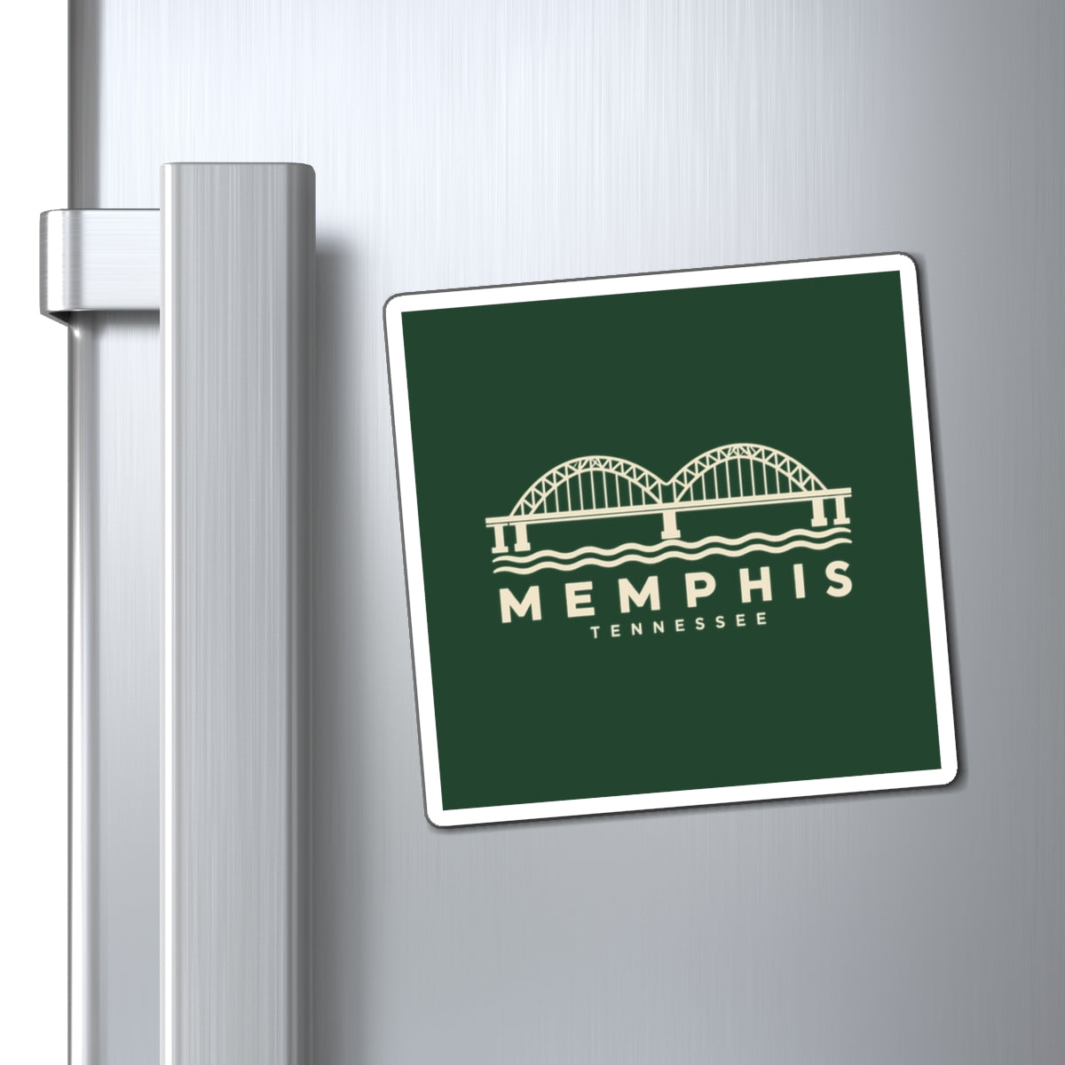 Memphis Hernando de Soto Bridge Magnet (Forest Green)