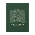 Nashville Ridgeline Canvas Print (Forest Green)