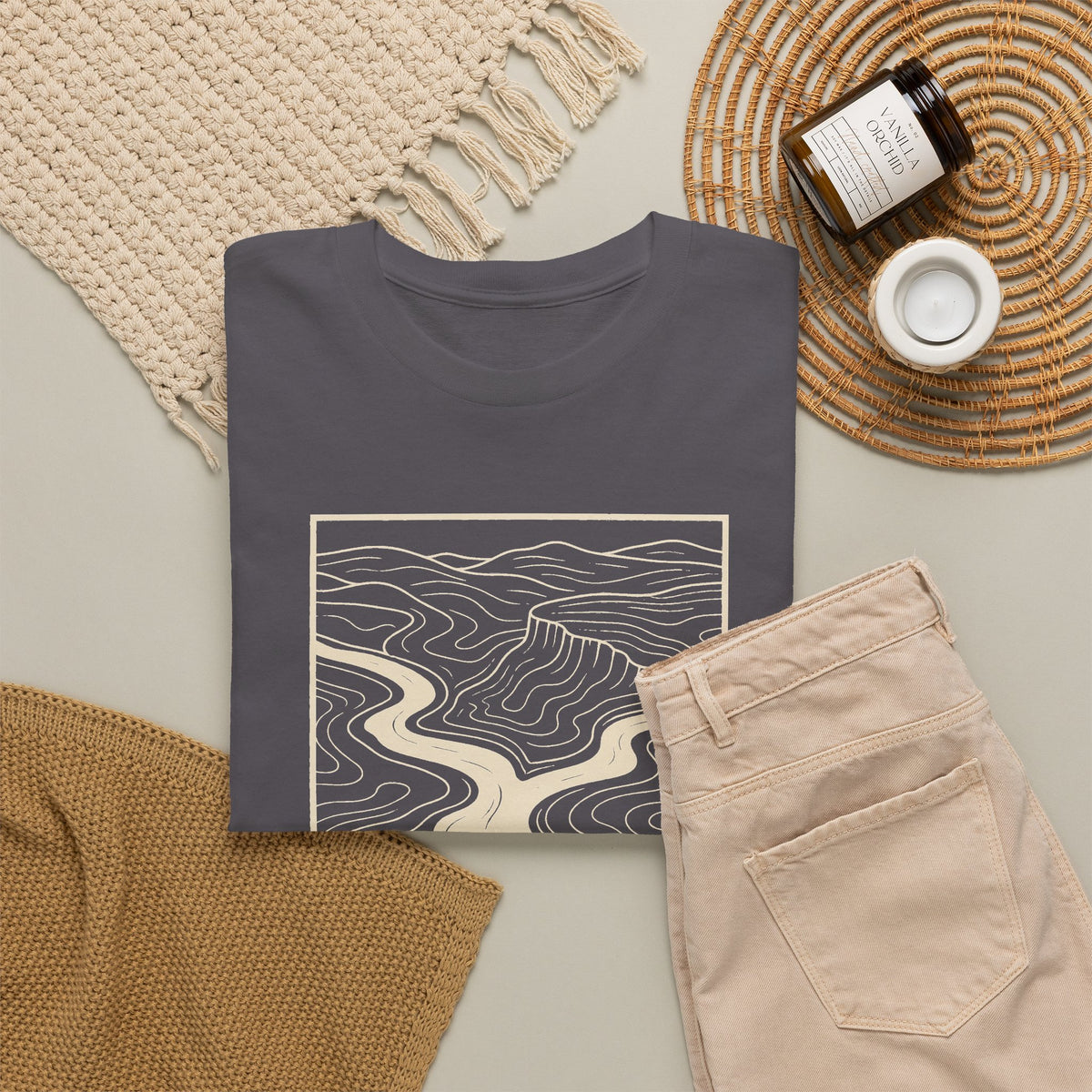 Clarksville Topo Map T-Shirt