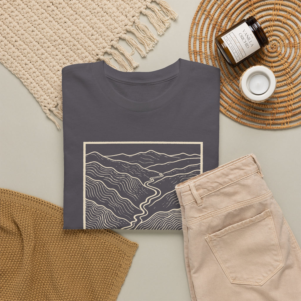Johnson City Topo Map T-Shirt