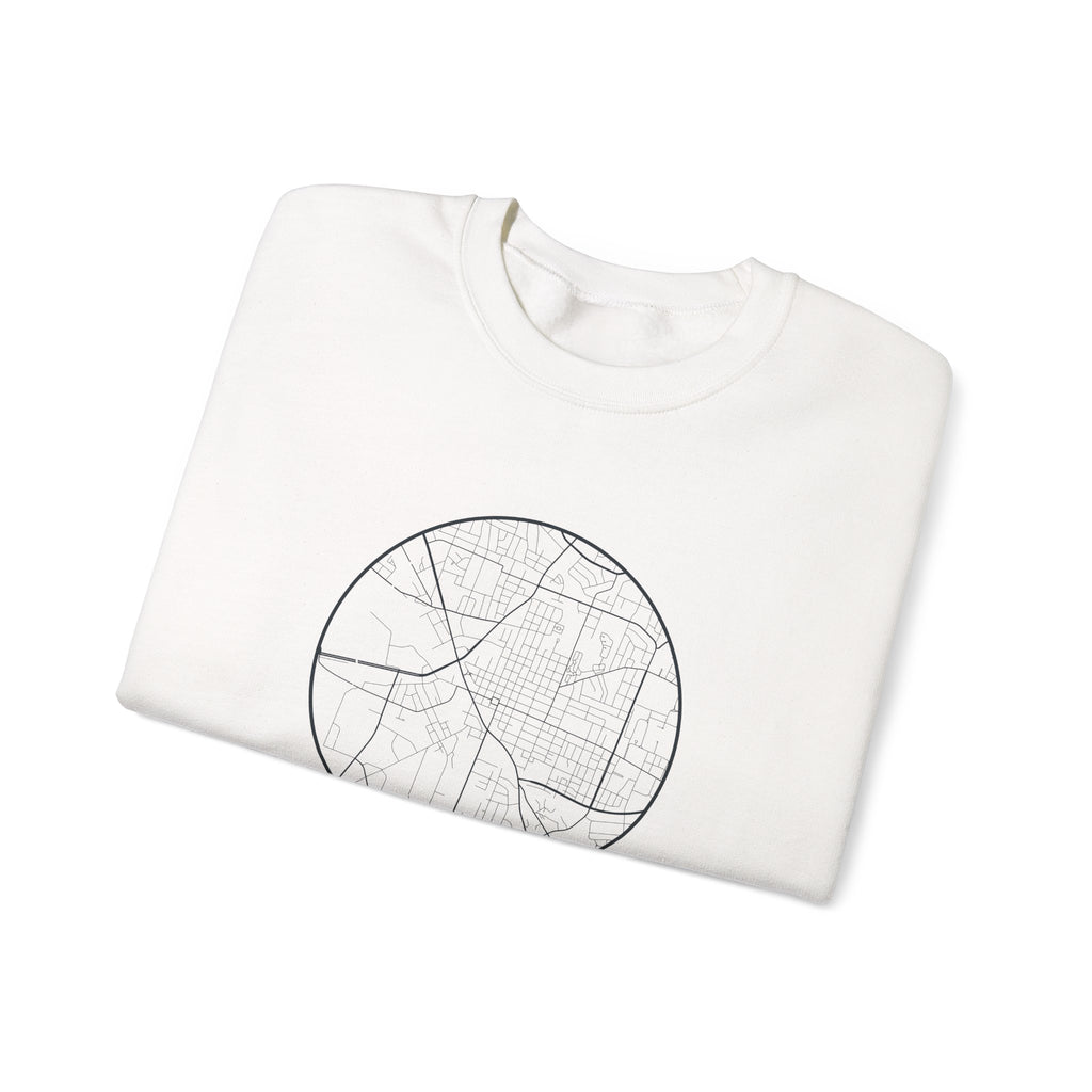 Murfreesboro Street Map Crewneck Sweatshirt