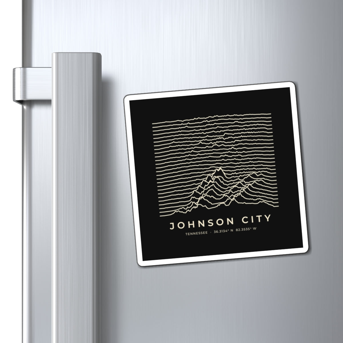 Johnson City Ridgeline Magnet (Black)