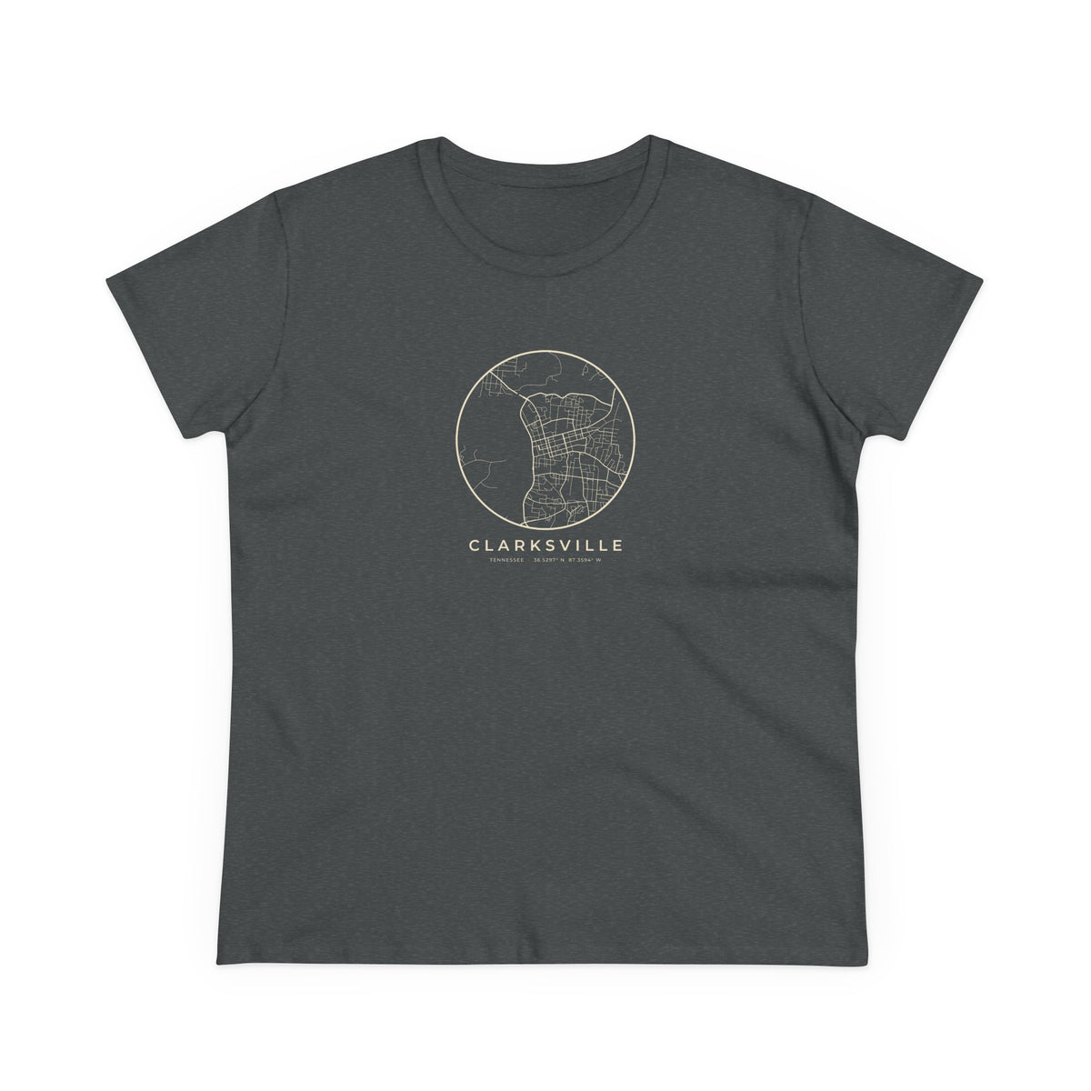 Clarksville Street Map Women's T-Shirt