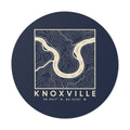 Knoxville Topo Map Sticker (Navy)