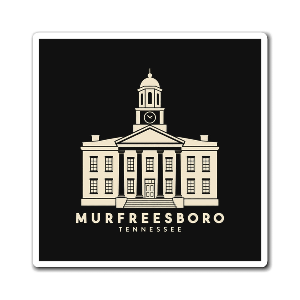 Murfreesboro Rutherford County Courthouse Magnet (Black)