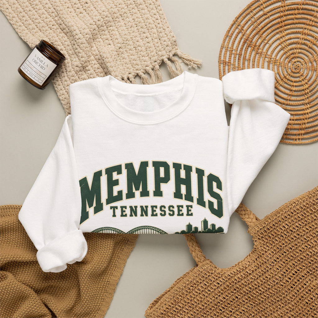 Memphis Vintage Varsity Crewneck Sweatshirt