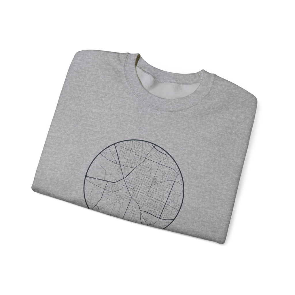 Murfreesboro Street Map Crewneck Sweatshirt