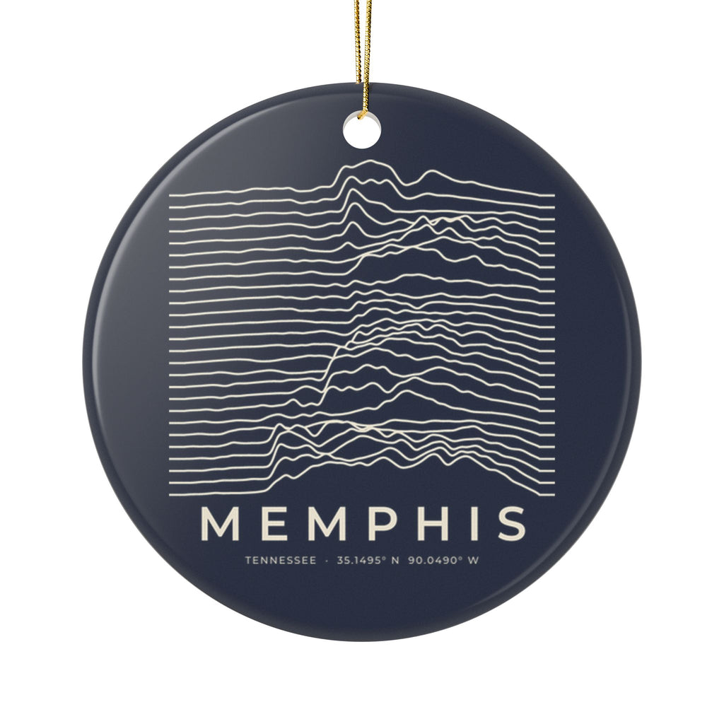 Memphis Ridgeline Ornament (Navy)