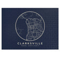 Clarksville Street Map Puzzle (Navy)