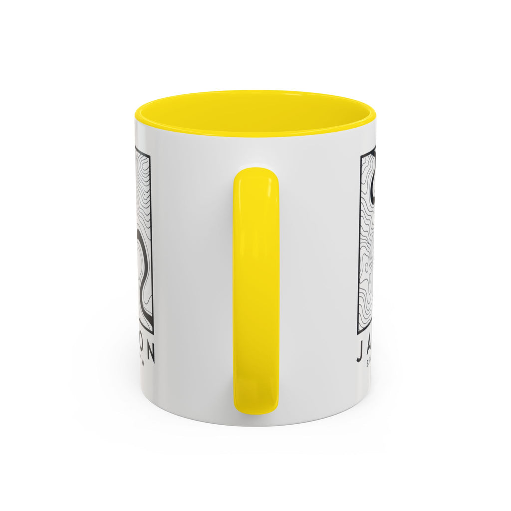 Jackson Topo Map Accent Mug