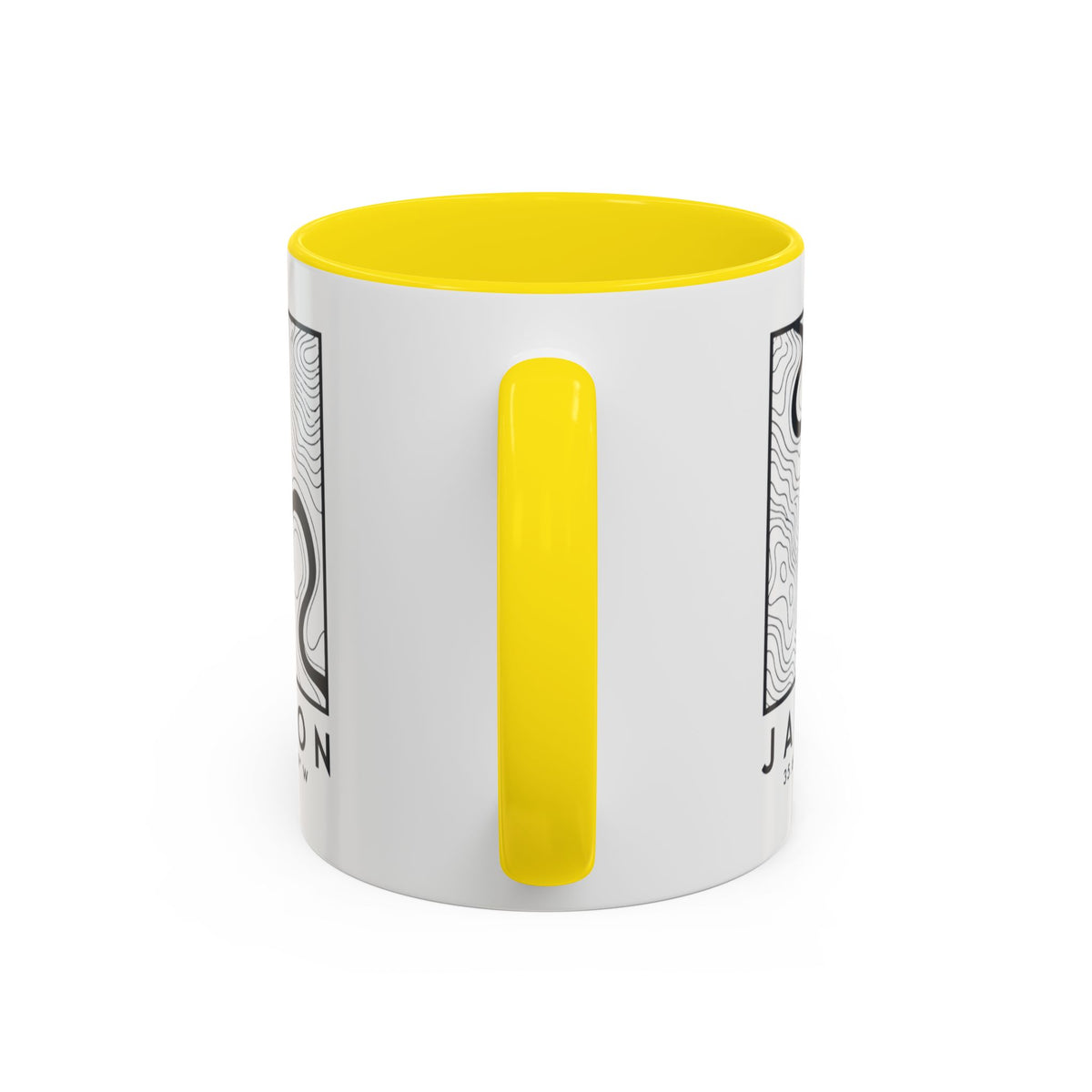 Jackson Topo Map Accent Mug
