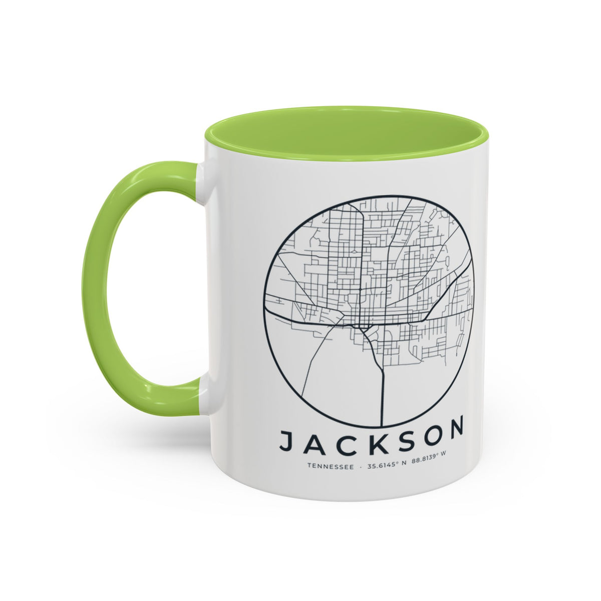 Jackson Street Map Accent Mug
