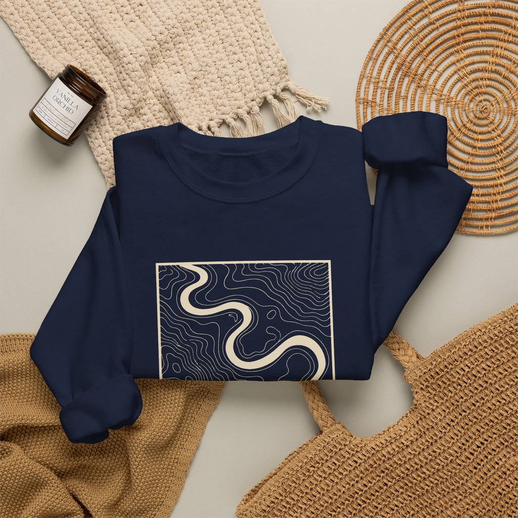 Jackson Topo Map Crewneck Sweatshirt