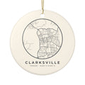 Clarksville Street Map Ornament