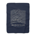 Nashville Ridgeline Sherpa Blanket (Navy)