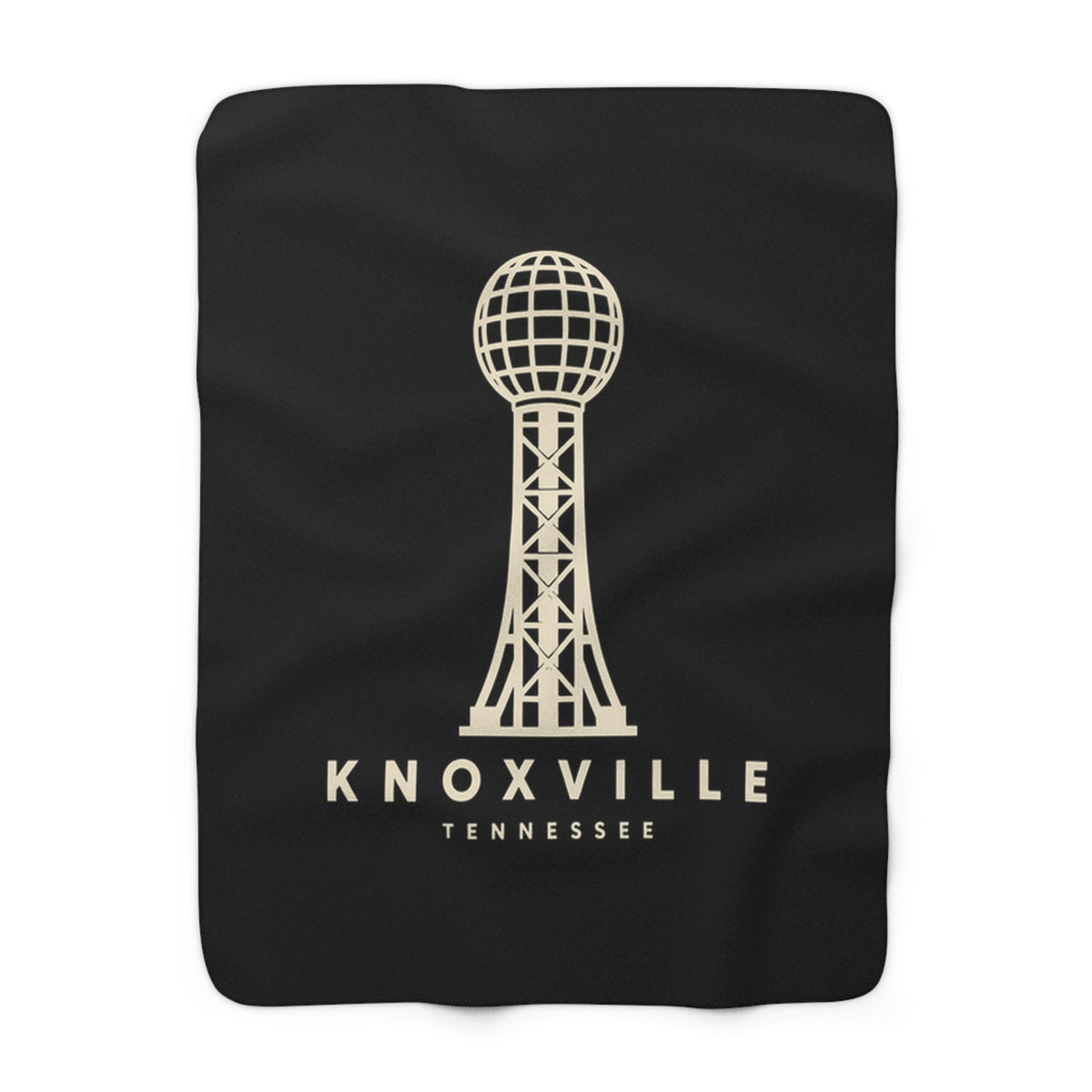 Knoxville Sunsphere Sherpa Blanket (Black)