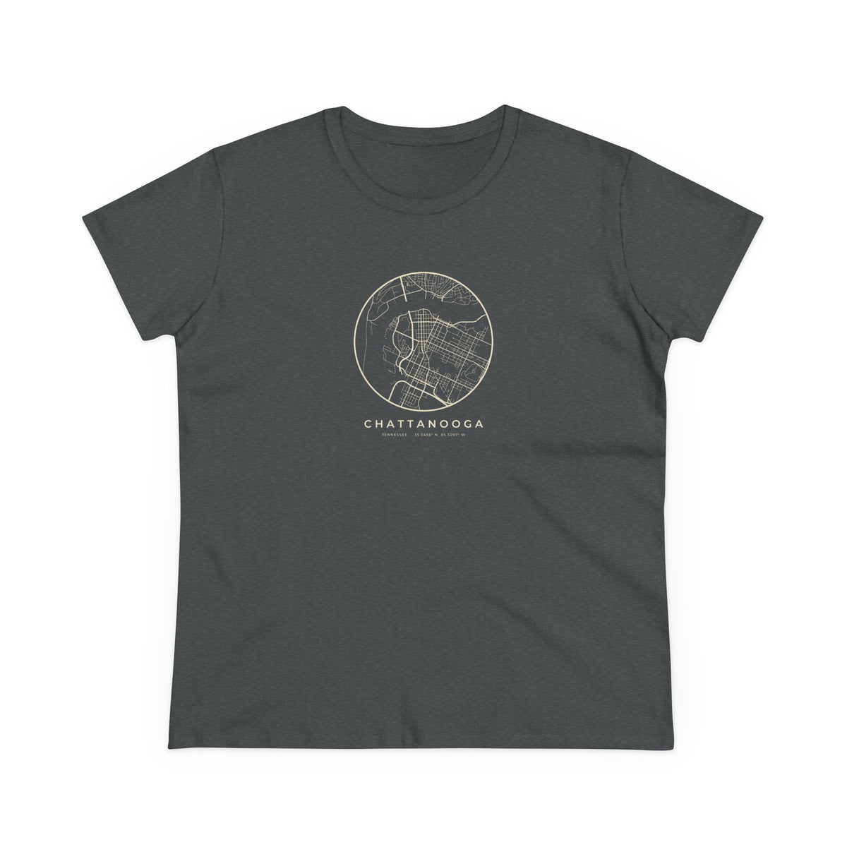 Chattanooga Street Map Women's T-Shirt