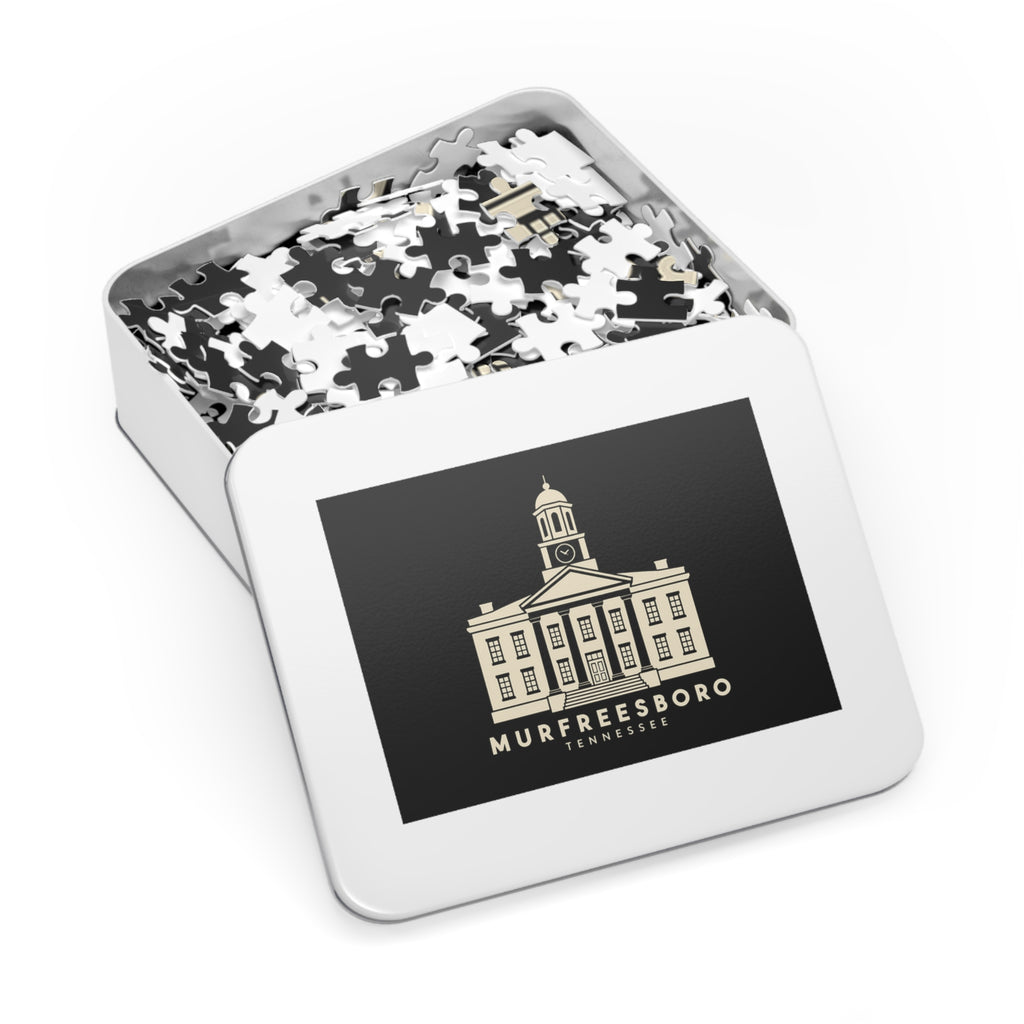 Murfreesboro Rutherford County Courthouse Puzzle (Black)