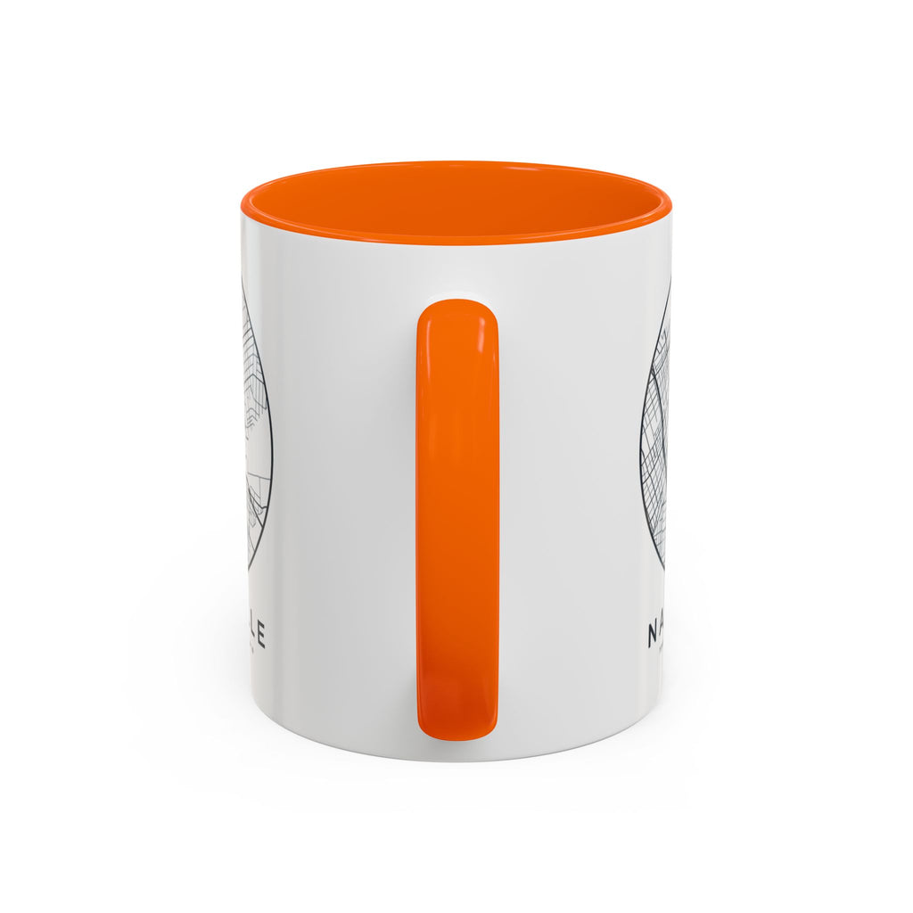 Nashville Street Map Accent Mug