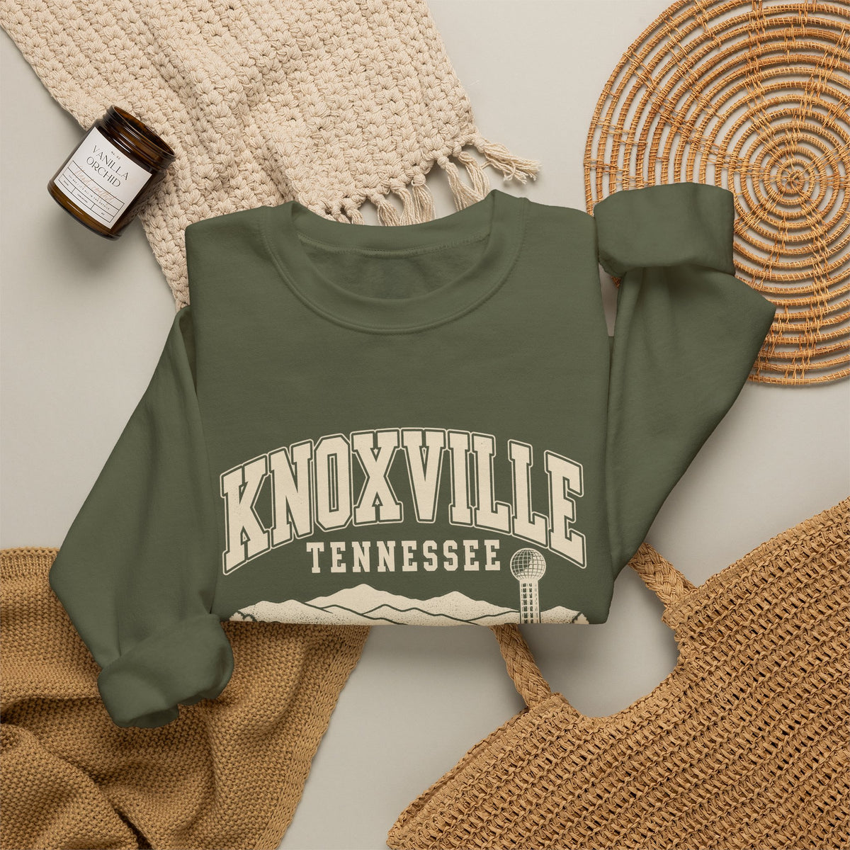 Knoxville Vintage Varsity Crewneck Sweatshirt