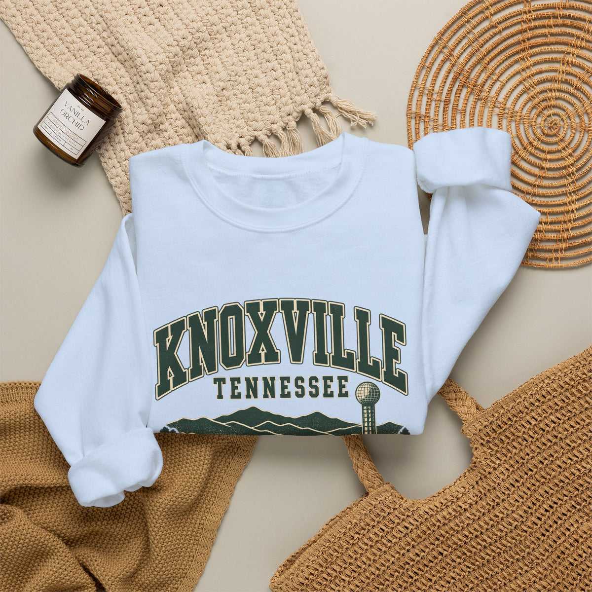 Knoxville Vintage Varsity Crewneck Sweatshirt