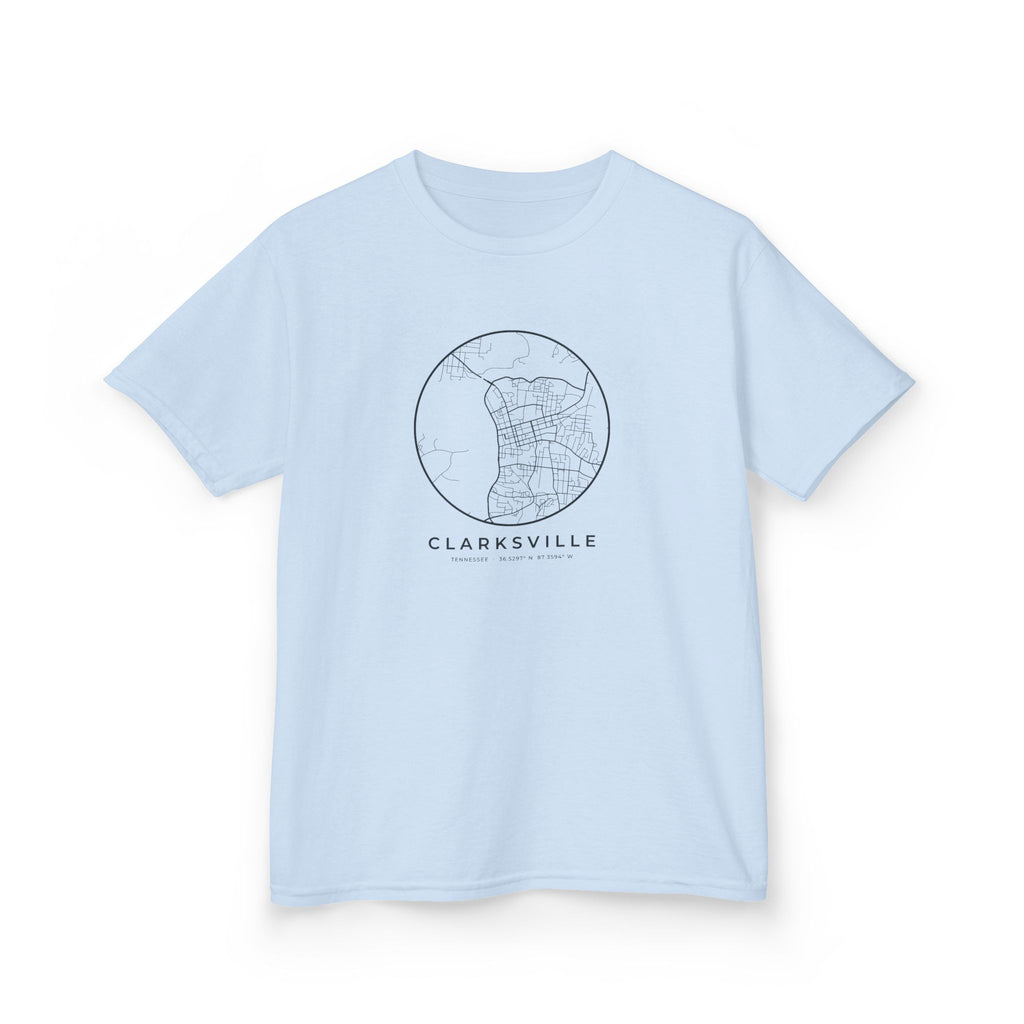 Clarksville Street Map Kids T-Shirt