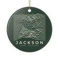 Jackson Ridgeline Ornament (Forest Green)