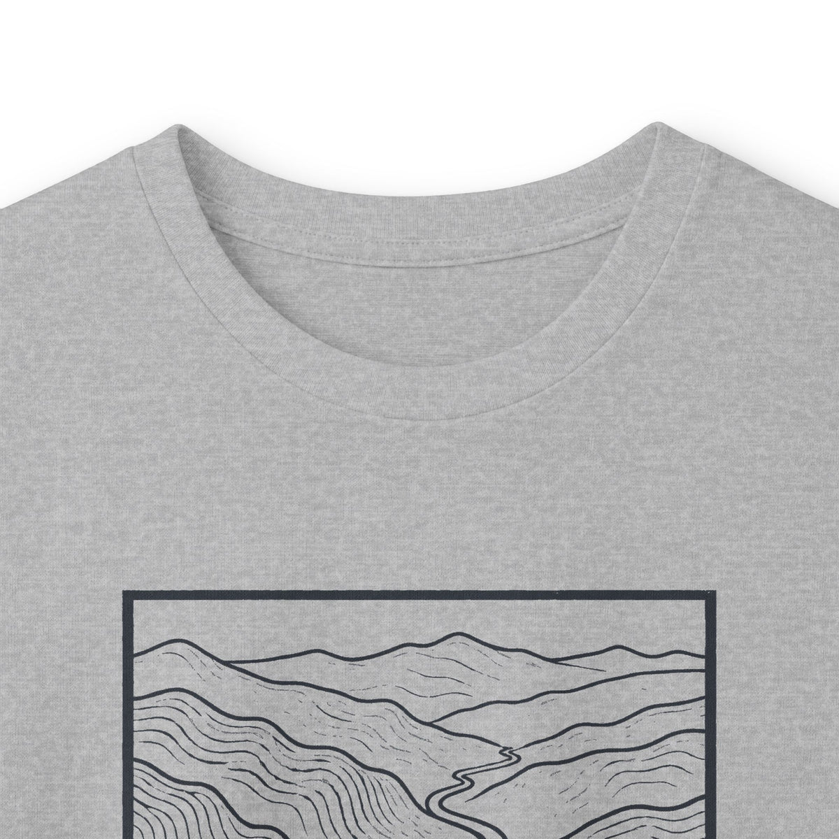 Johnson City Topo Map Long Sleeve T-Shirt