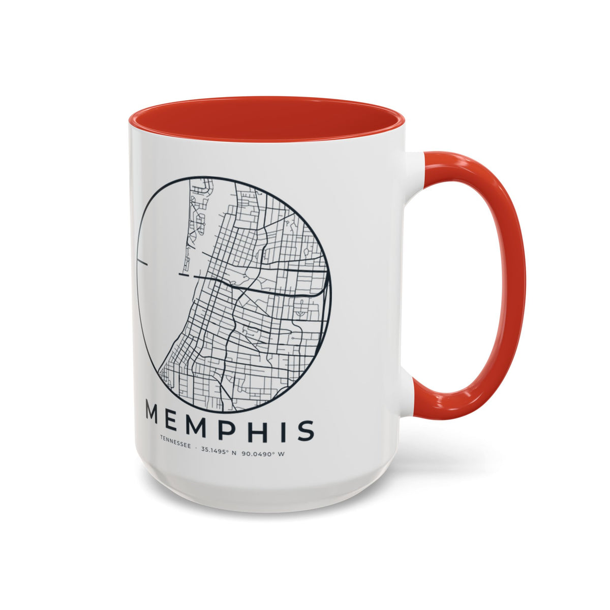 Memphis Street Map Accent Mug