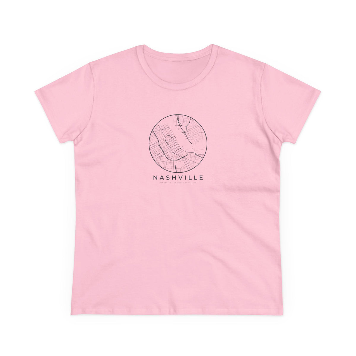 Nashville Street Map Women's T-Shirt