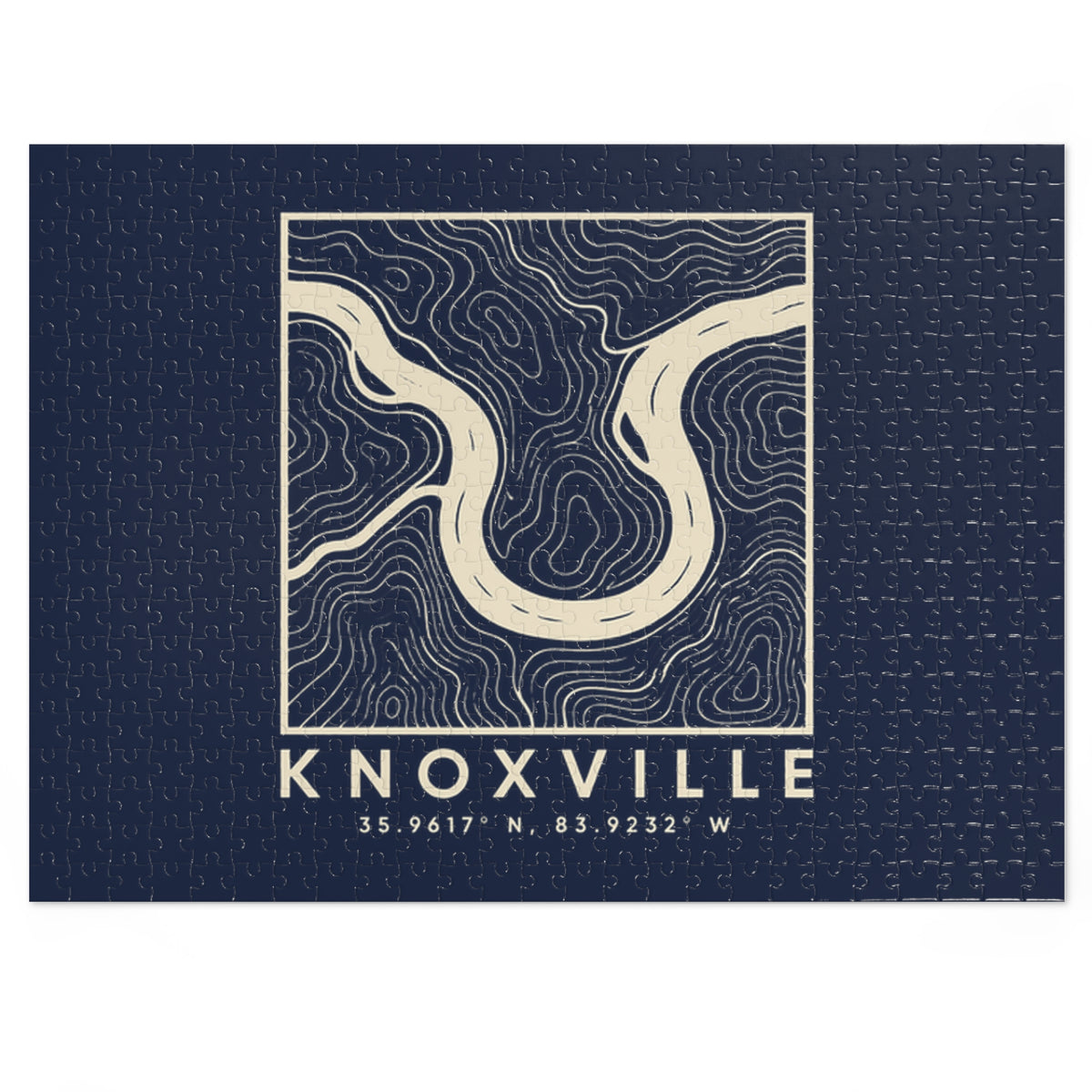 Knoxville Topo Map Puzzle (Navy)