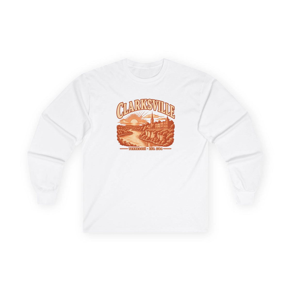 Clarksville Engraved Valley Long Sleeve T-Shirt