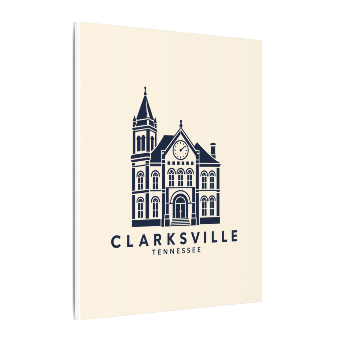 Clarksville Customs House Canvas Print