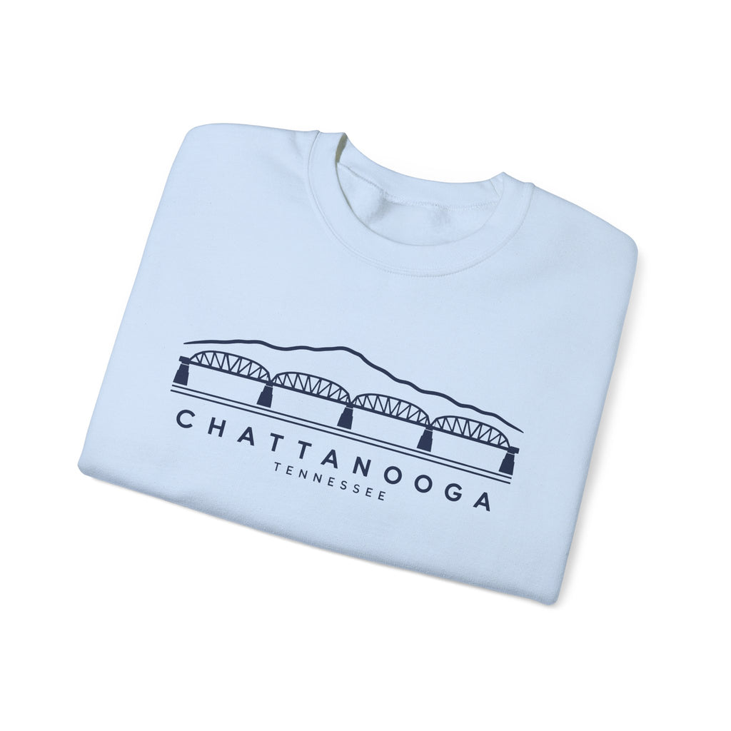 Chattanooga Walnut Street Bridge Crewneck Sweatshirt