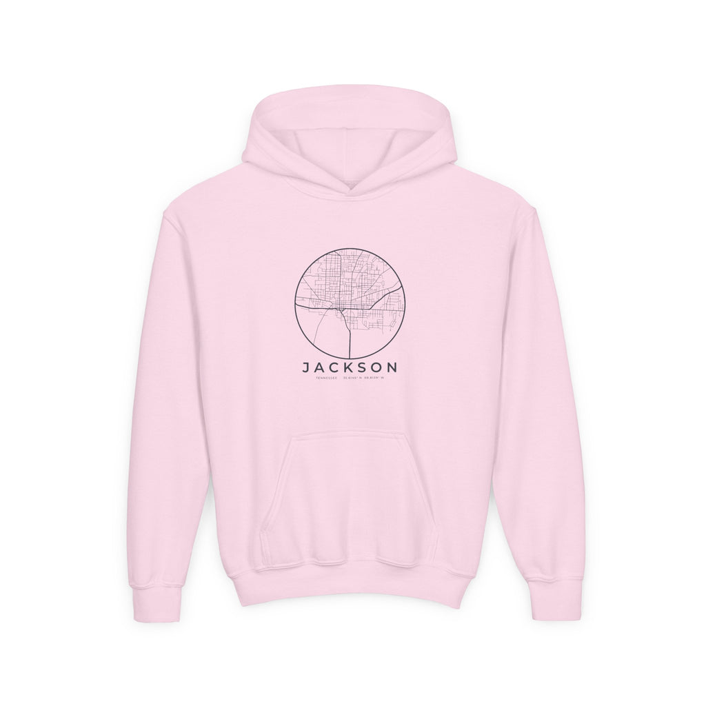 Jackson Street Map Kids Hoodie