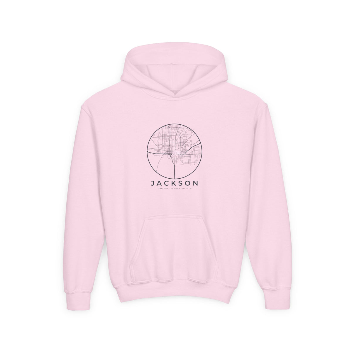 Jackson Street Map Kids Hoodie