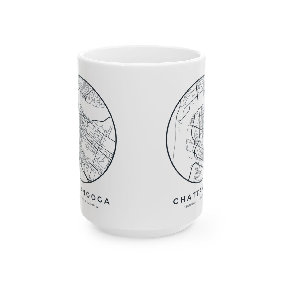 Chattanooga Street Map Mug
