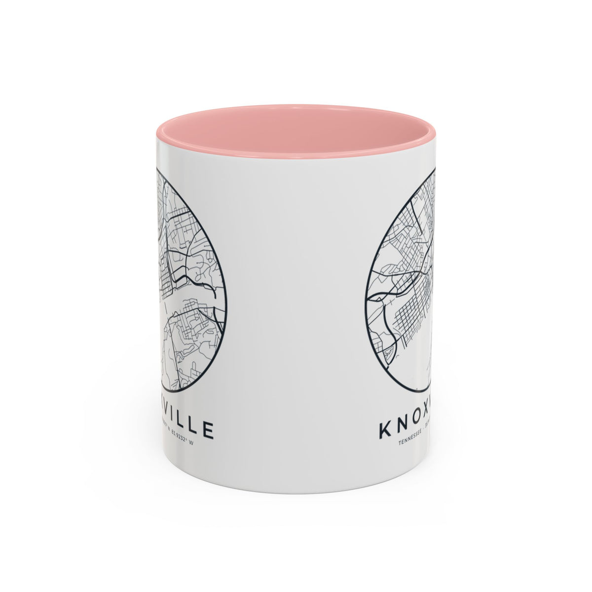Knoxville Street Map Accent Mug