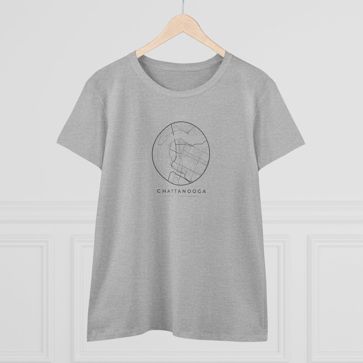Chattanooga Street Map Women's T-Shirt