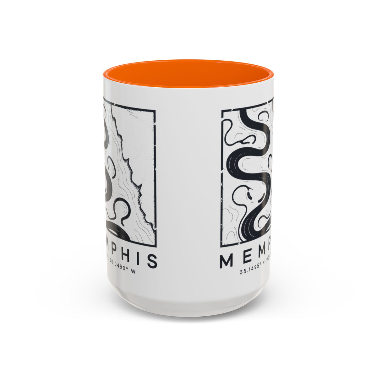 Memphis Topo Map Accent Mug