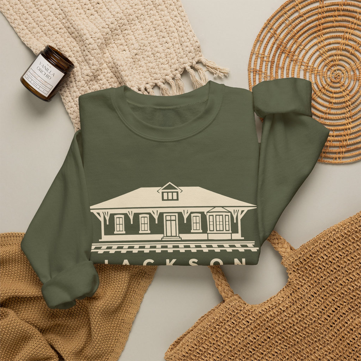 Jackson Train Depot Crewneck Sweatshirt