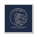 Chattanooga Street Map Magnet (Navy)