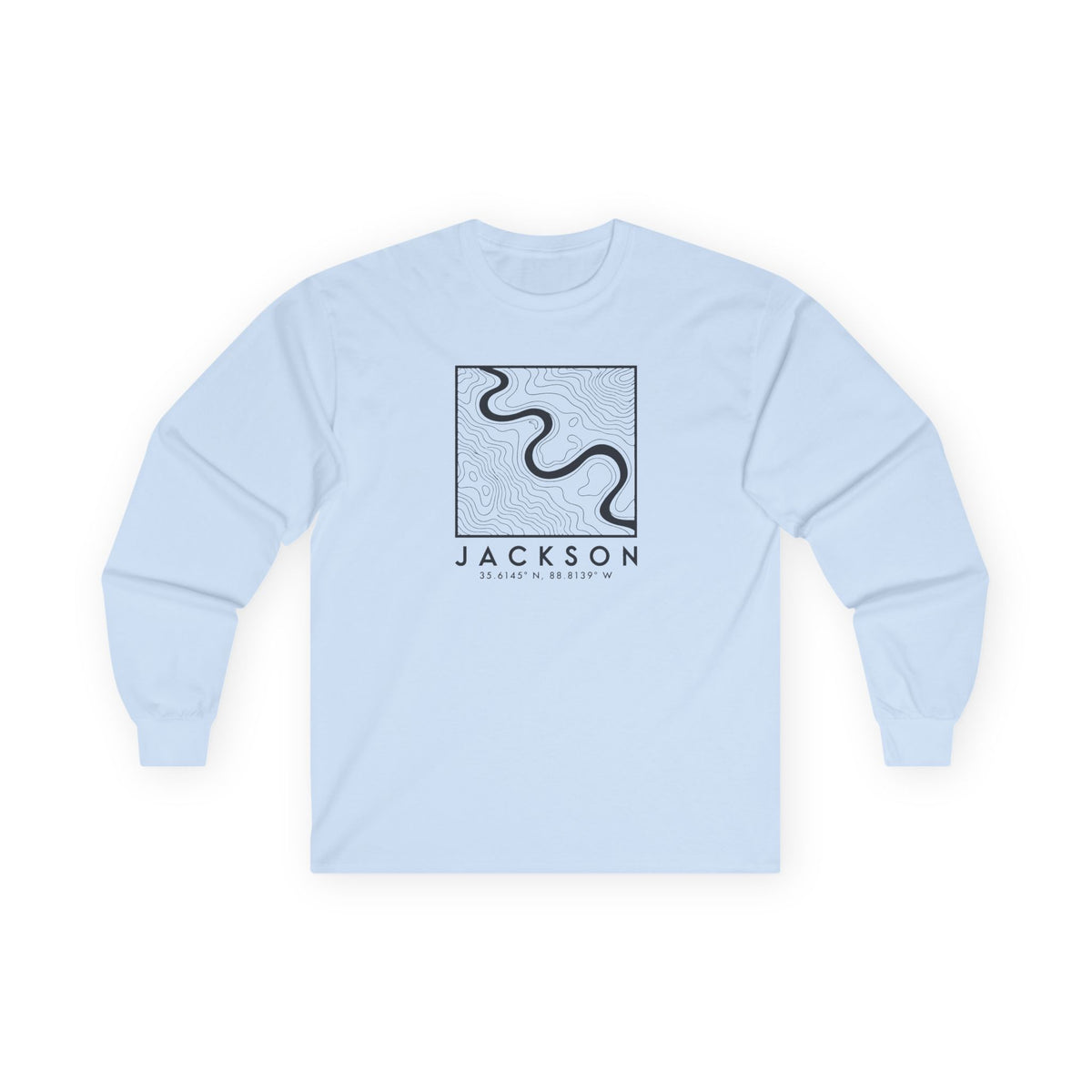 Jackson Topo Map Long Sleeve T-Shirt